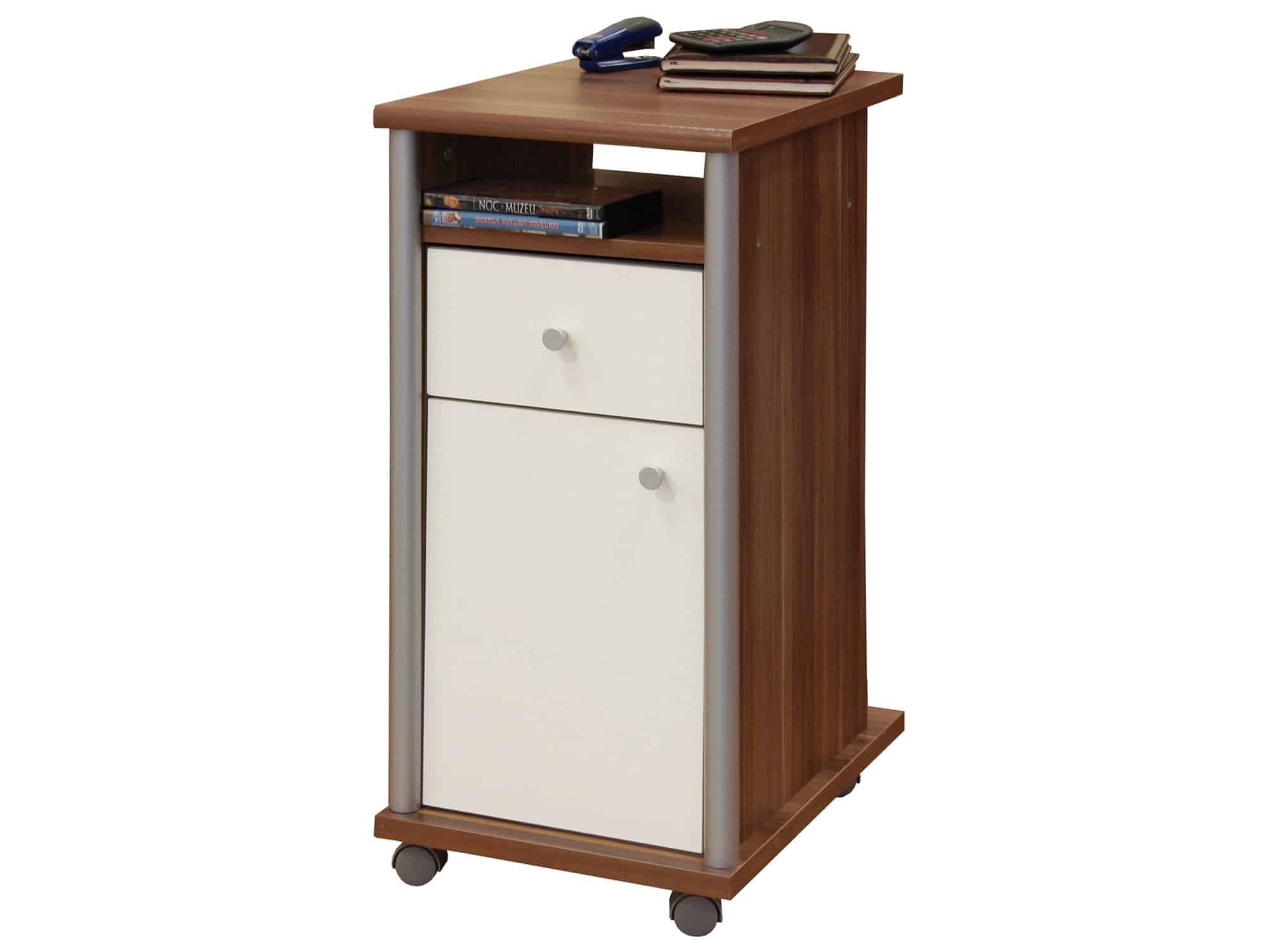 Kontejner OSKAR 02, švestka/bílá