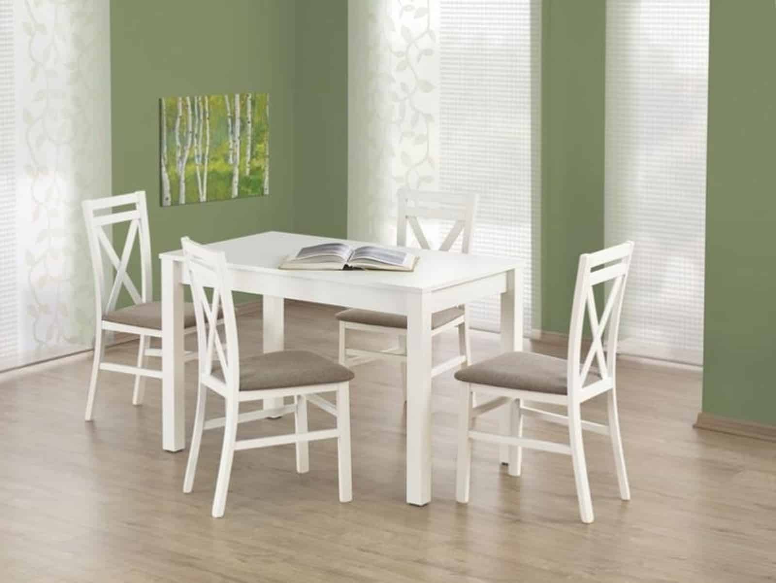 Jídelní stůl KSAWERY, bílý