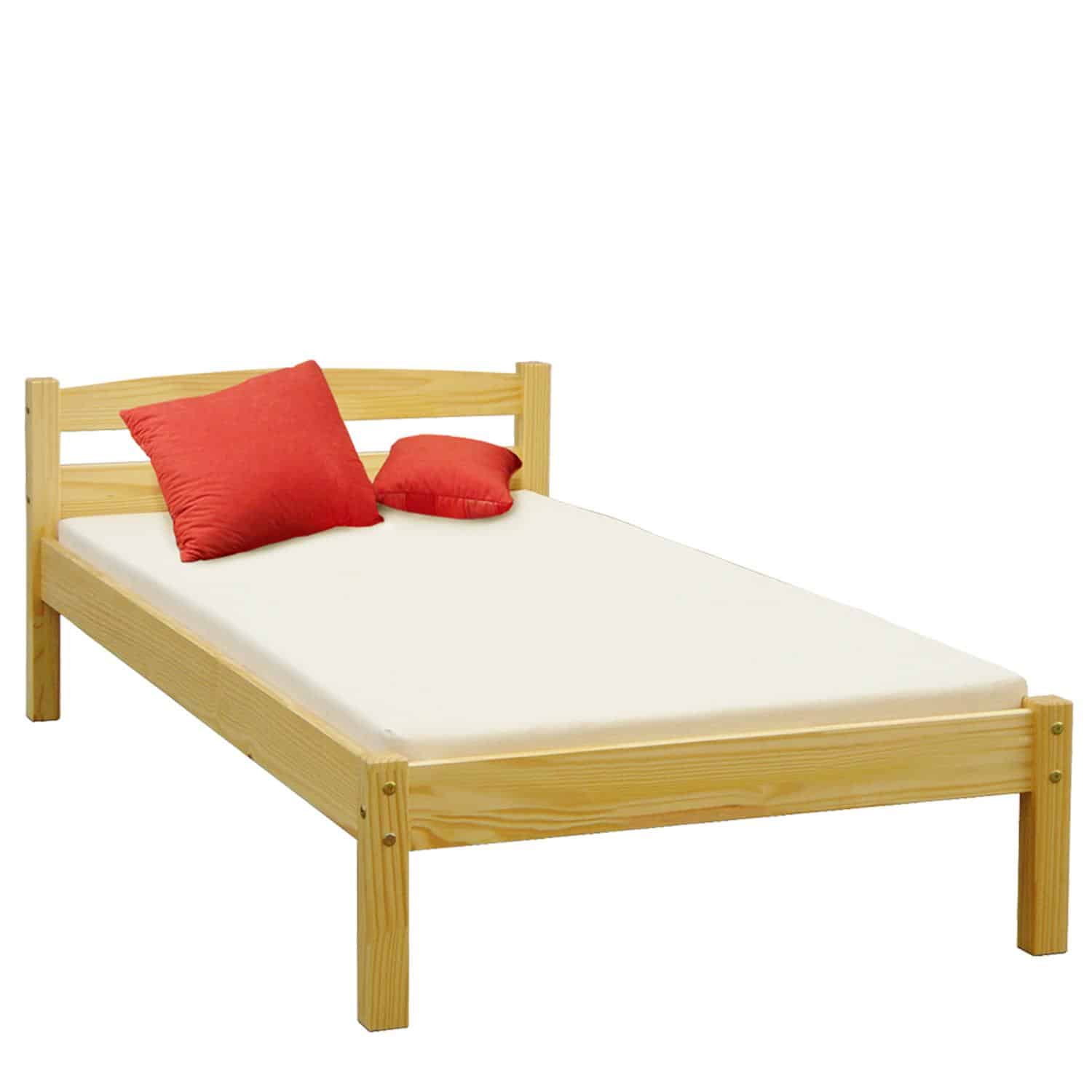 Jednolůžko 800 - 90x200 cm, masiv smrk, lakované