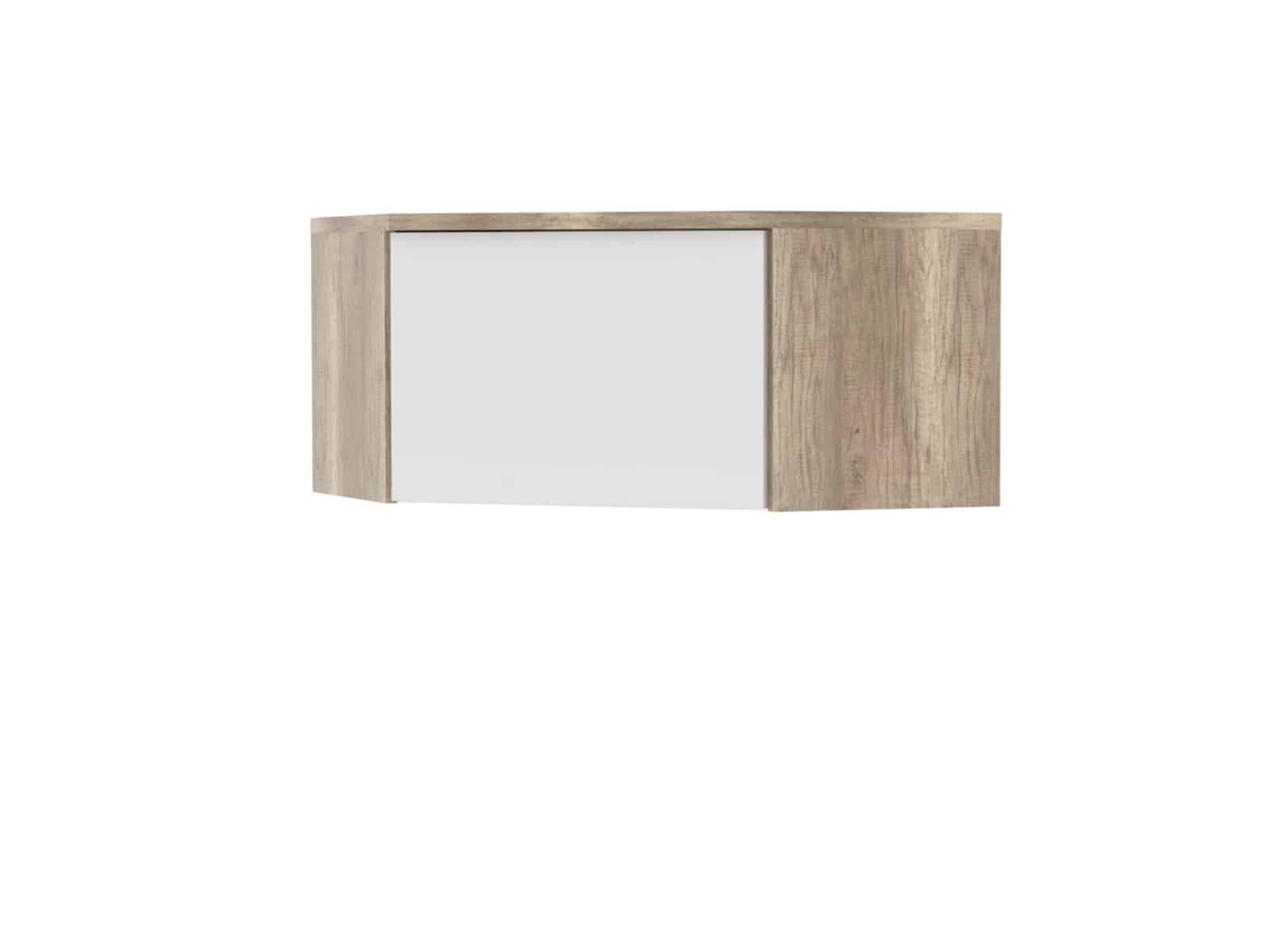 MAXIMO, nástavec rohový MX33, canyon oak/bílý lesk