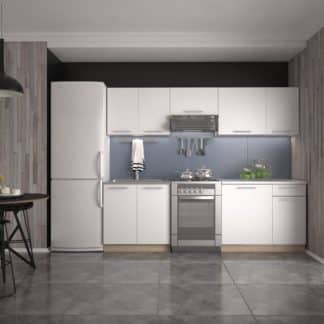 Kuchyně DARIA 180/240 cm, korpus: dub sonoma, dvířka: bílé