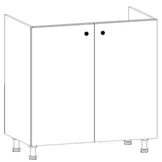 PROWANSJA dolní dřezová skříňka D80Z, borovice andersen