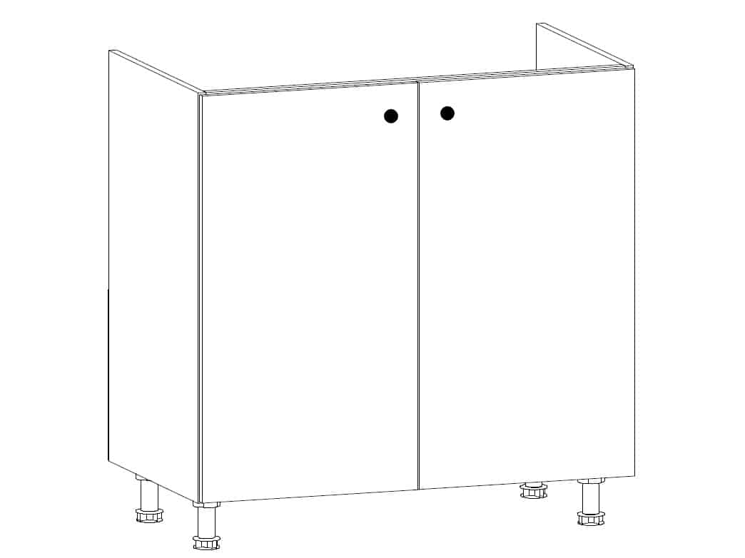 PROWANSJA dolní dřezová skříňka D80Z, borovice andersen