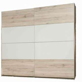 VALERIE, skříň VALS824E1, dub pískový/bílá