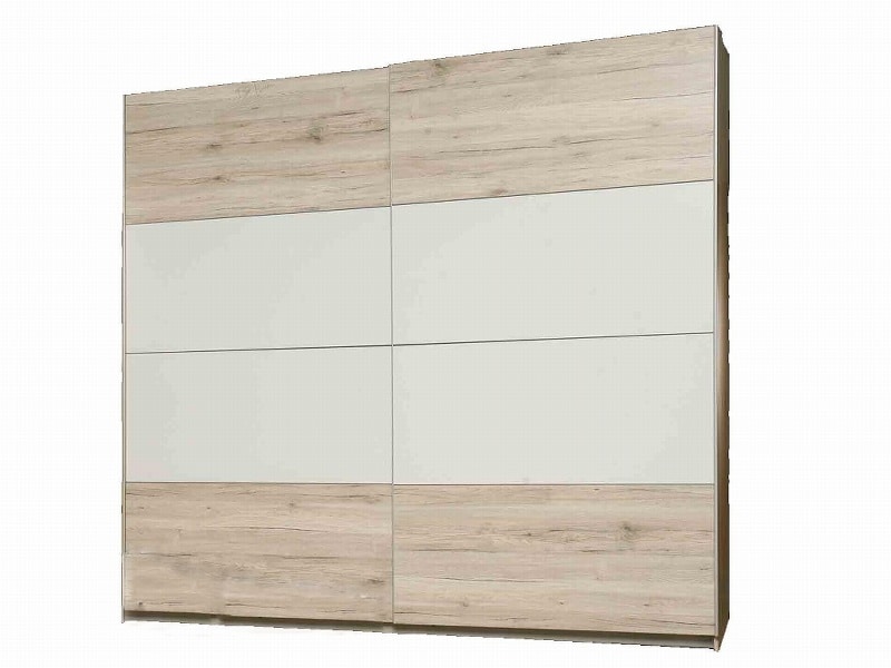 VALERIE, skříň VALS824E1, dub pískový/bílá