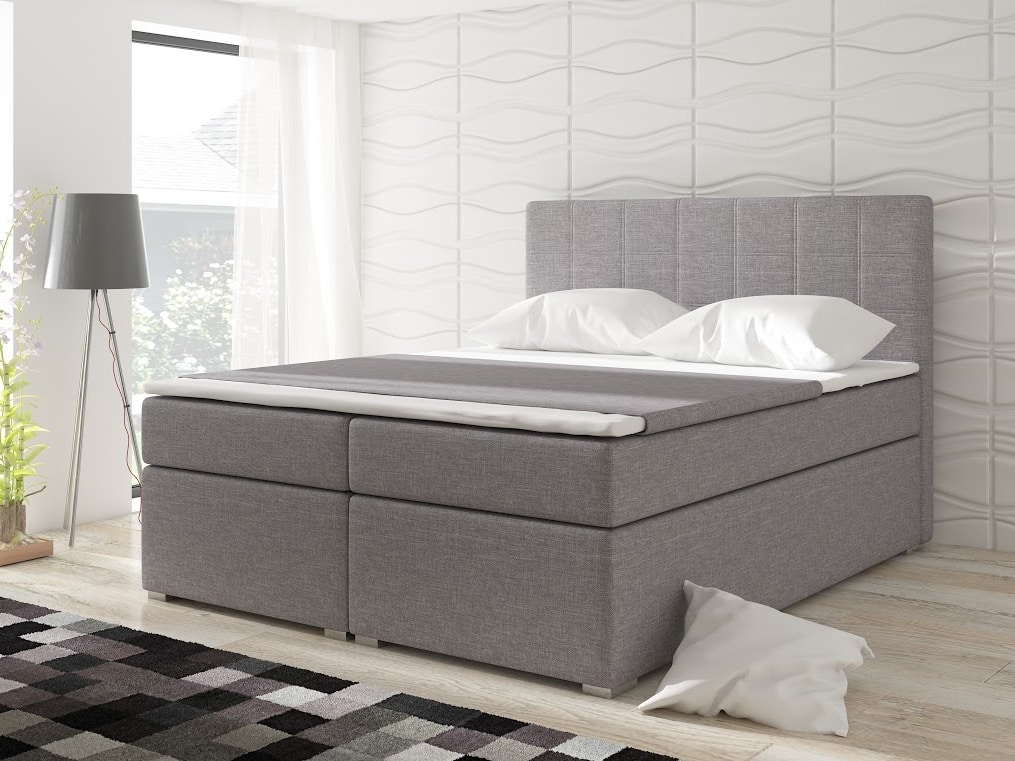 Postel ALICIE BA03 180x200 cm, šedá