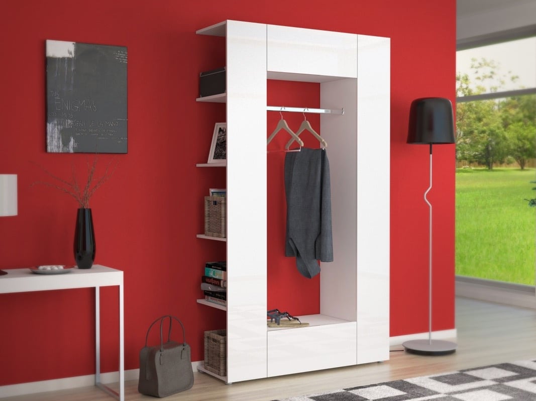 PRIOR monoblok předsíňový PR 04, bílá/bílý lesk