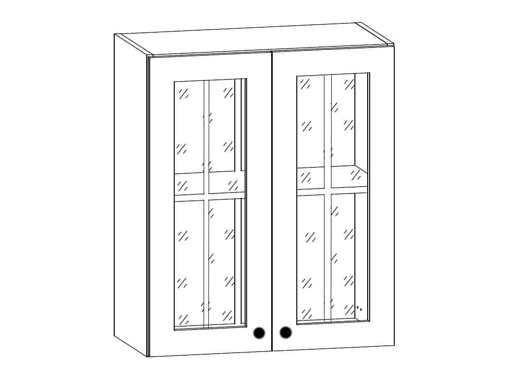 PROWANSJA horní vitrína G60S, borovice andersen