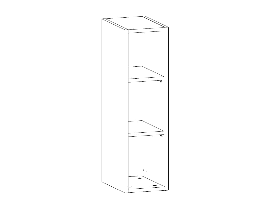 PROWANSJA horní regál W20o, bílá