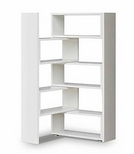 KAROL rozkládací regál, bílá