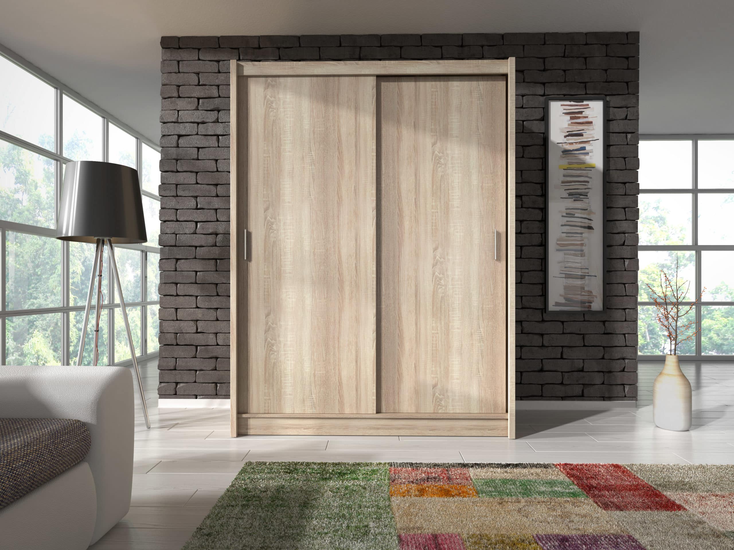 Skříň WIKI 150 cm, dub sonoma