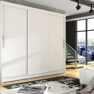 Šatní skříň ASTON II, bílý mat