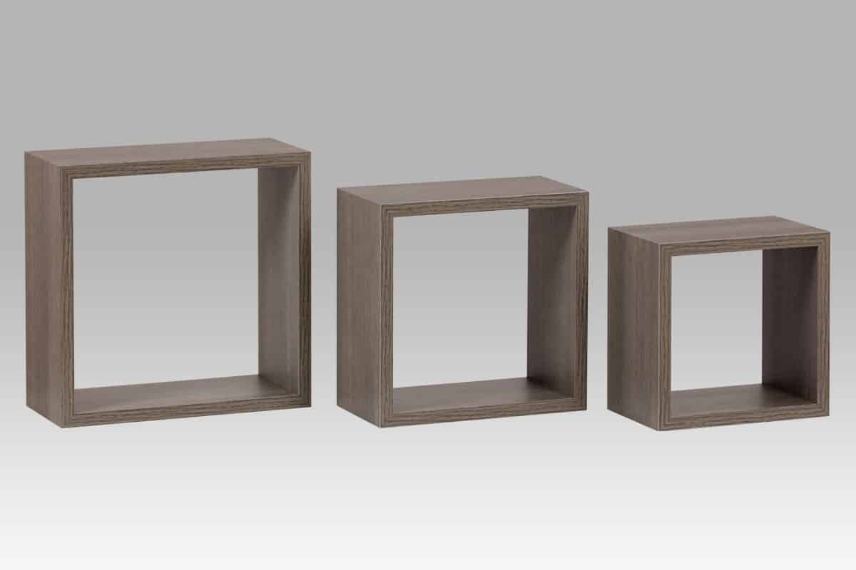 Nástěnná polička P-012 SON, sada 3 ks, dub sonoma