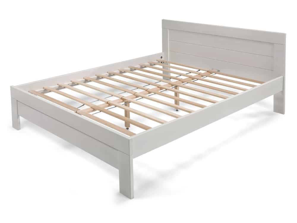 Postel WOODY CLASSIC 140x200 bez roštu, masiv buk/bílá