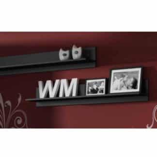 SOHO, police S-5 – 2 kusy, černá