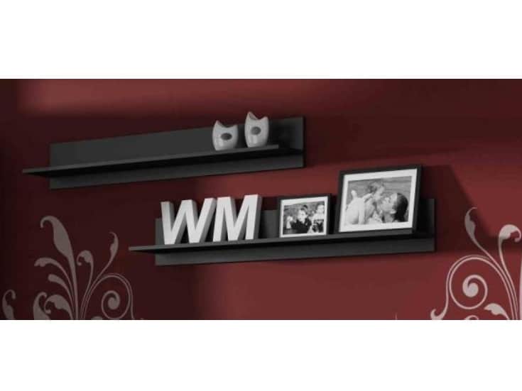 SOHO, police S-5 – 2 kusy, černá