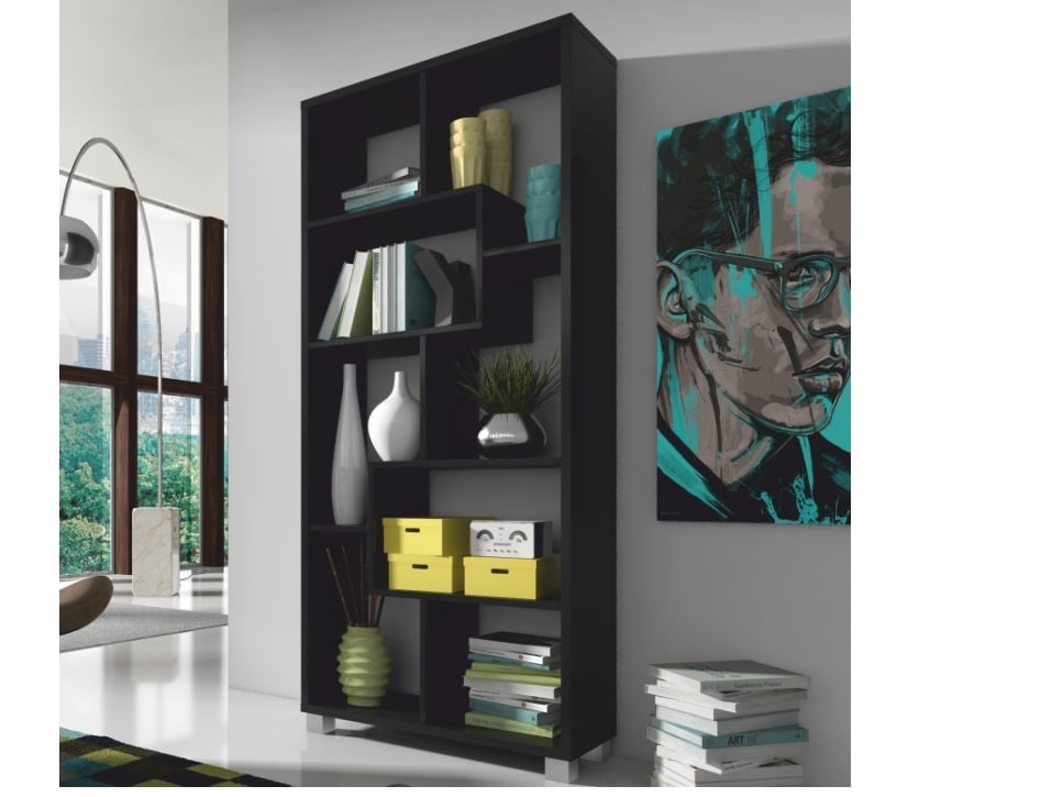 ADEN regál, černá