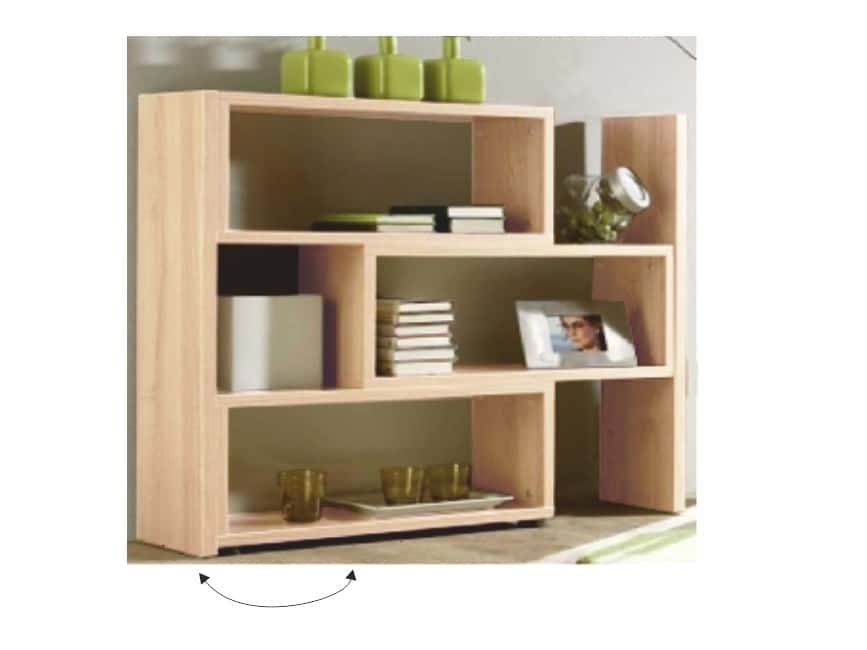 KLOE III regál rozkládací, dub sonoma