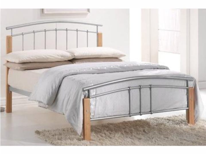 Postel MIRELA 160x200 cm s roštem, kov/ masiv