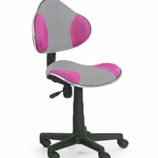 Dětská židle FLASH-2, šedá/růžová