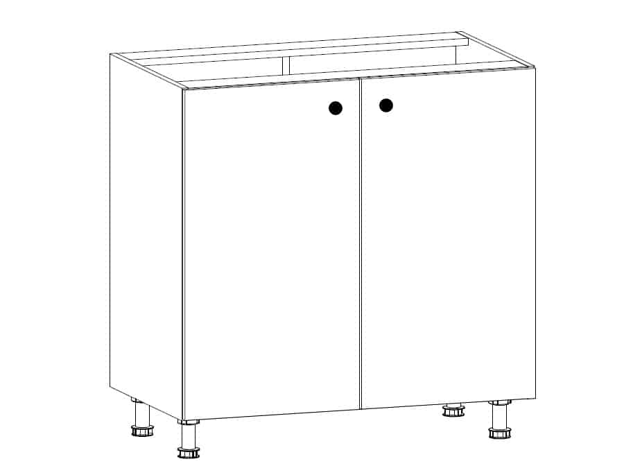 PROWANSJA dolní skříňka D80, borovice andersen