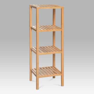 Regál 4 police DR-011-4, lakovaný bambus