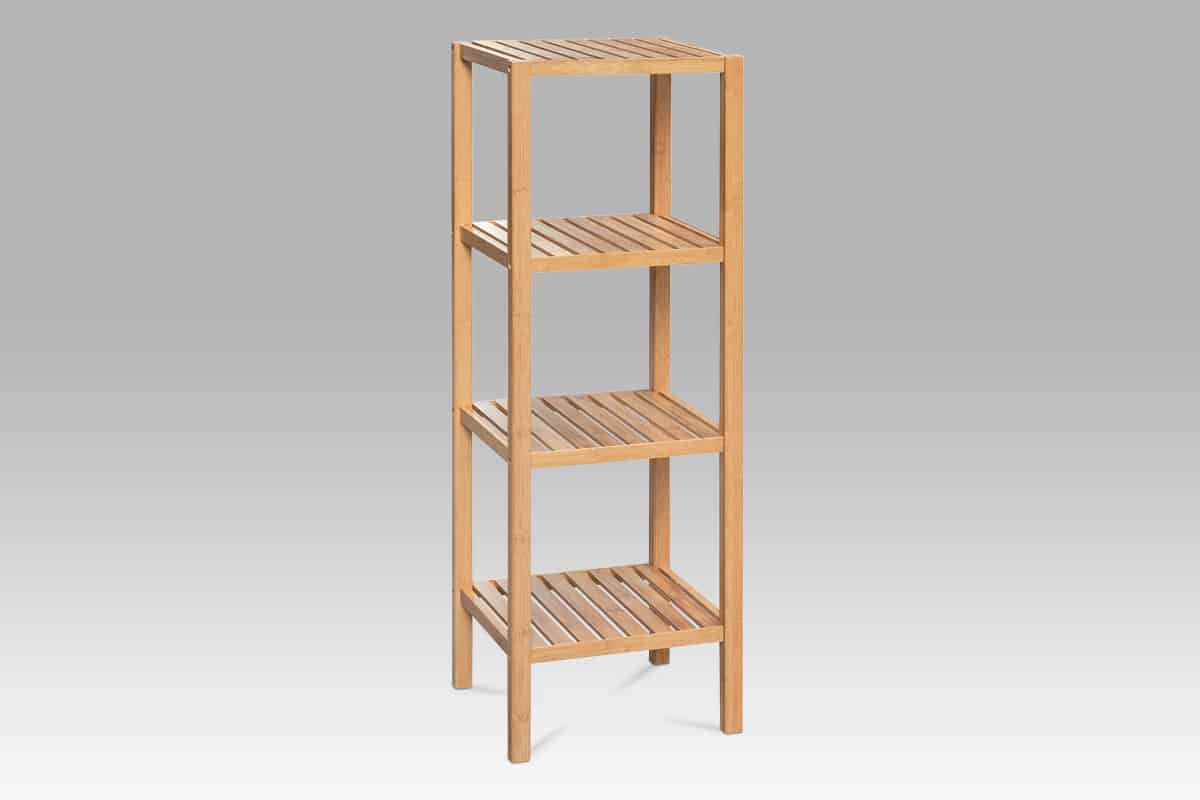 Regál 4 police DR-011-4, lakovaný bambus