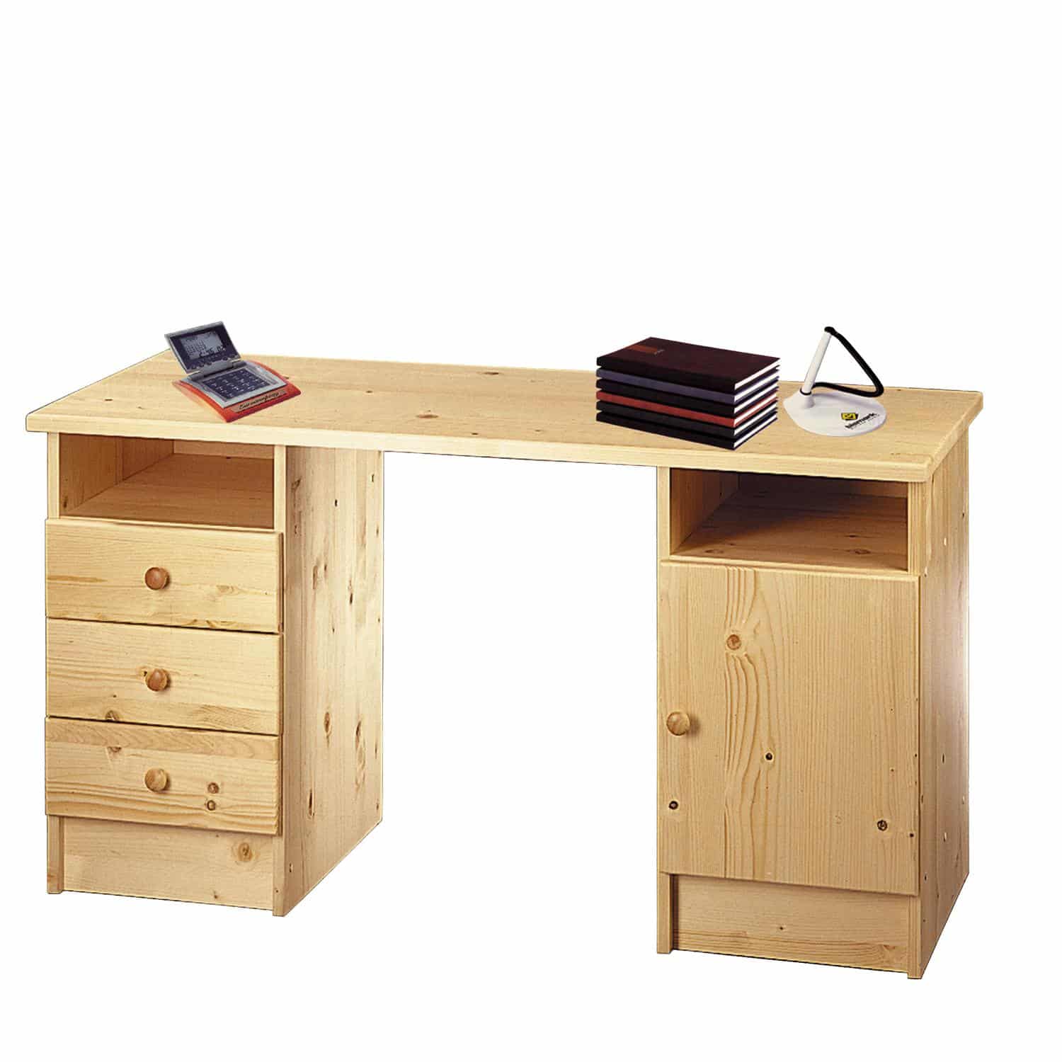 Dřevěný psací stůl 847, masiv smrk