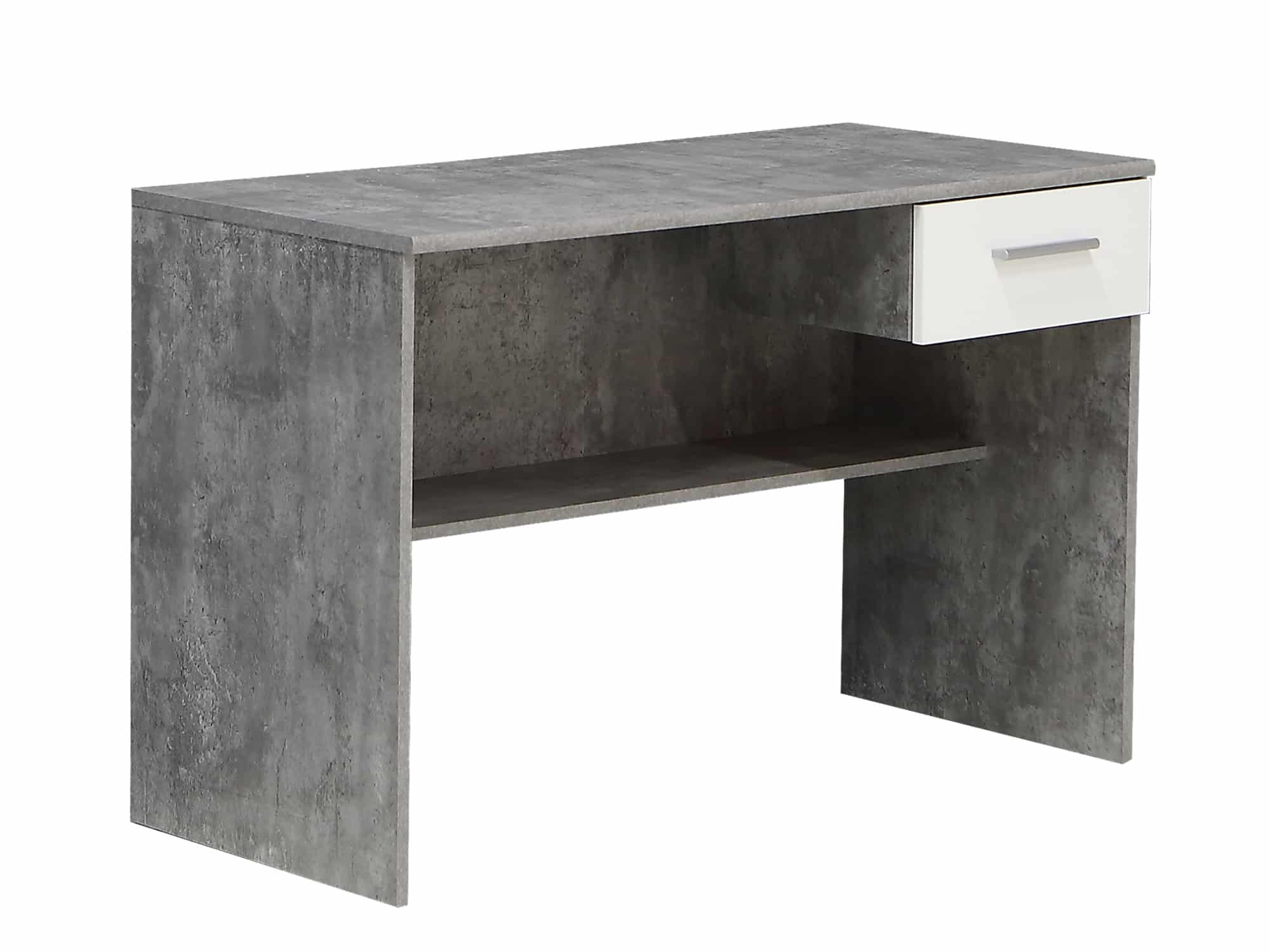 Psací stůl LUPO LPB20, beton/bílá
