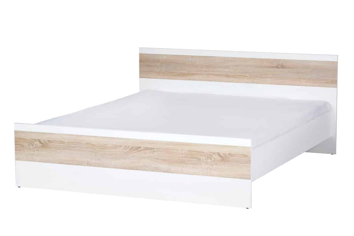 VENECIA II, postel 160x200 cm, dub sonoma/bílá