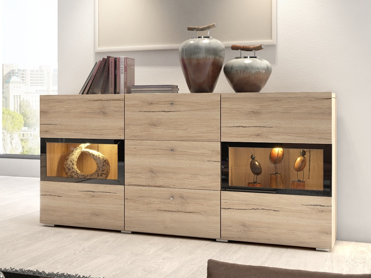 BAROS komoda TYP 26, dub san remo světlý