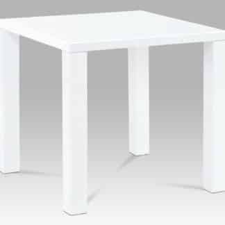 Jídelní stůl AT-3005 WT 80x80 cm, vysoký lesk bílý