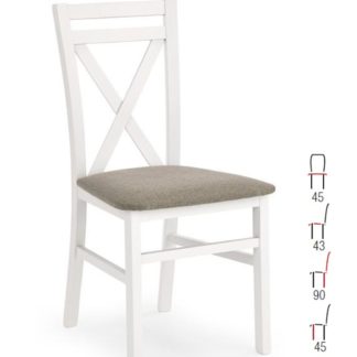 Židle DARIUSZ, bílá