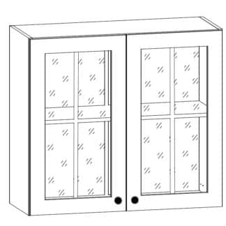PROWANSJA horní vitrína G80S, borovice andersen