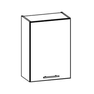 TIFFANY, horní skříňka G50, bílý lesk