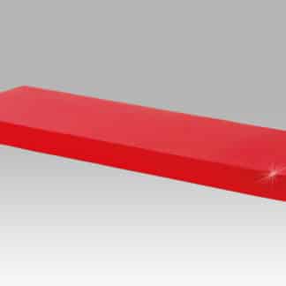 Nástěnná polička 60 cm  P-001 RED, červený lesk