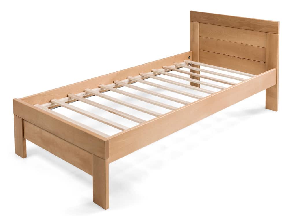 Postel WOODY CLASSIC 90x200 bez roštu, masiv buk