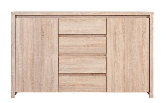 KASPIAN, komoda KOM2D4S, dub sonoma