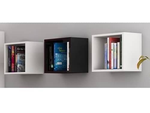 SOLAR, police 3 ks, bílá/černý lesk