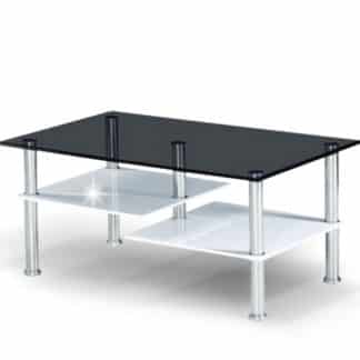 SVEN konferenční stolek, ocel/sklo