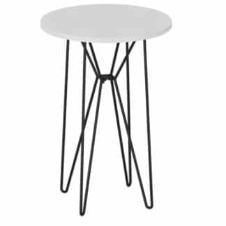 RUBEN odkládací stolek, bílá/černá