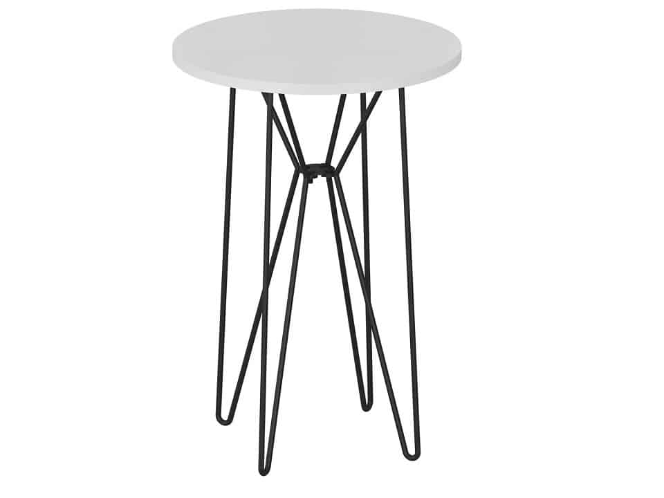 RUBEN odkládací stolek, bílá/černá