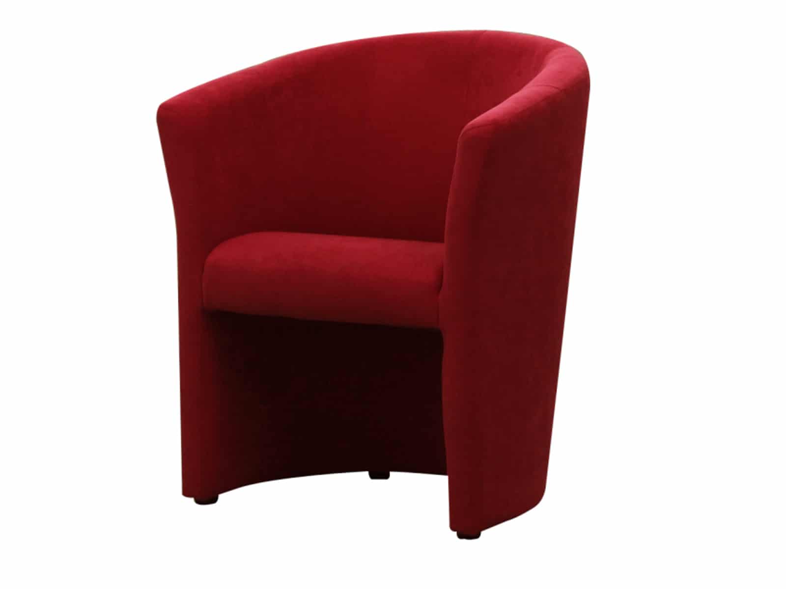 Křeslo CUBA, červená látka