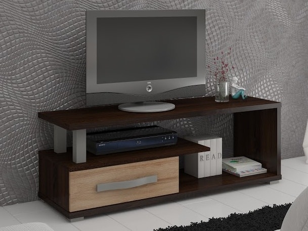 ANGEL TV stolek 1D, dub sonoma tmavý/dub sonoma