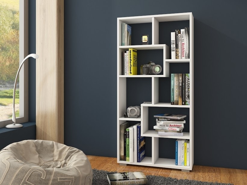 Regál DOMINO C, bílá