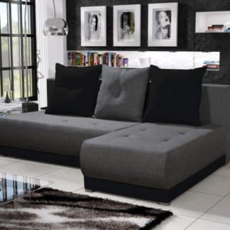 Rohová sedačka INSIGNIA 11, šedá/černá