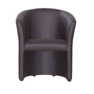 Křeslo CUBA, černá ekokůže