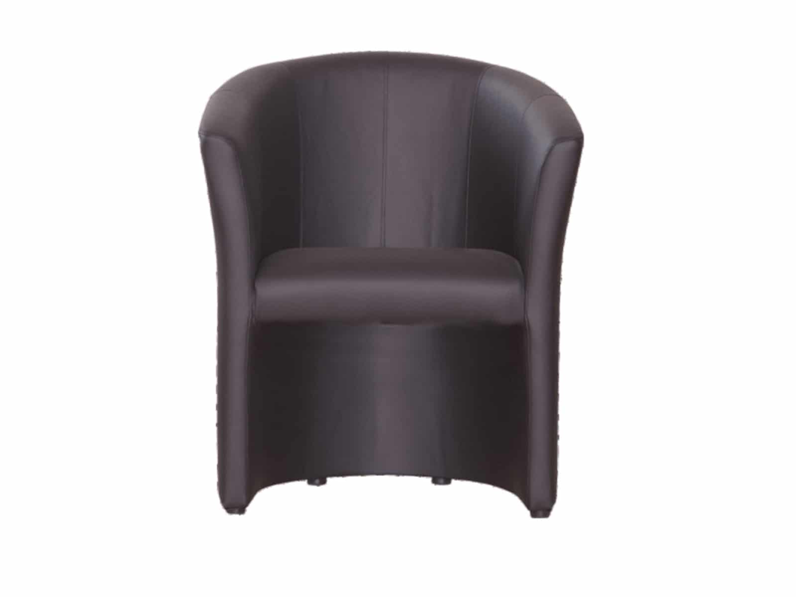 Křeslo CUBA, černá ekokůže