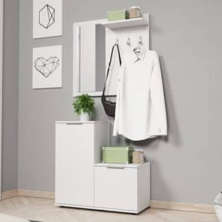 MONTI předsíňová stěna, bílý mat