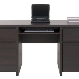 Elegantní PC stůl KASPIAN, BIU2D2S/160, wenge
